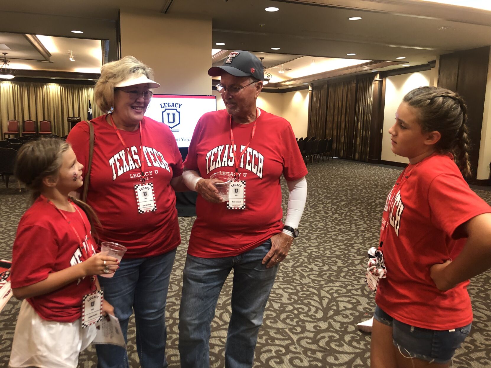 Tech alumni and possible future Red Raiders on Tech campus